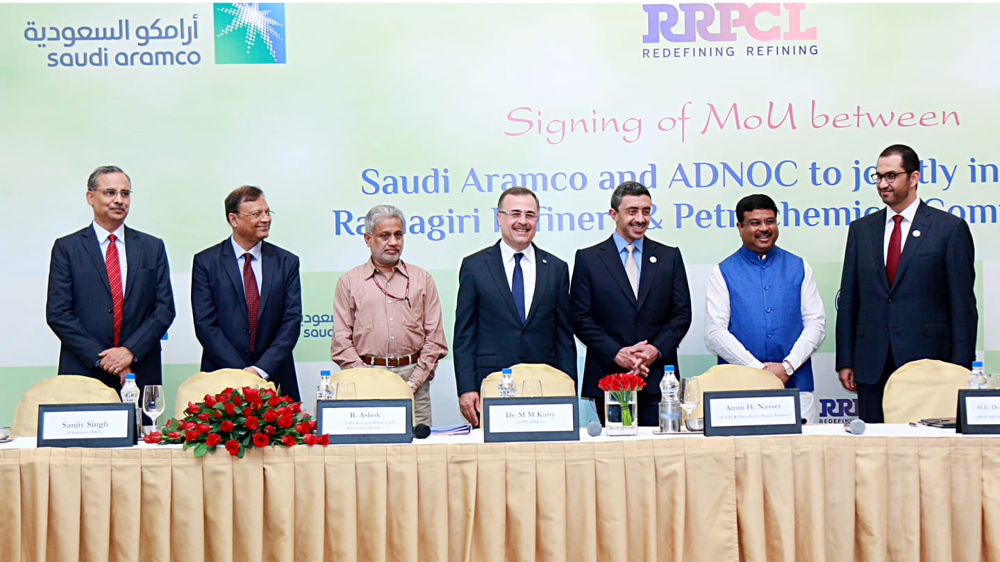 Saudi Aramco Signs Framework Agreement With ADNOC And MoU With Indian ...